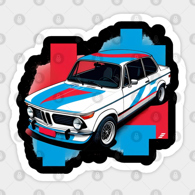 BMW 2002 Turbo Sticker by TaevasDesign